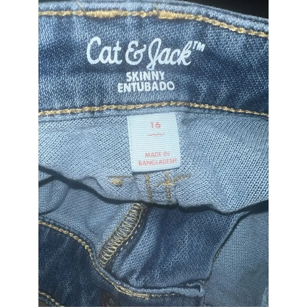 Cat & Jack skinny (straight leg) skinny jeans size 16